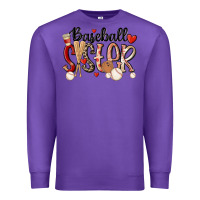 Purple baseball sister Premium Sweatshirt - MaliasSmallBusiness