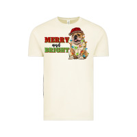 Vintage Arctic merry and bright english bulldog Vintage Tee - RanaPortraitStore