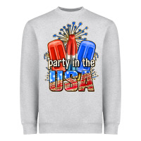 Heather Grey party in the usa popsicles billie wilder Heavyweight Sweatshirt - texasbilliewilder