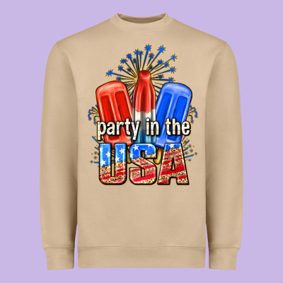 Heavyweight Sweatshirt party in the usa popsicles billie wilder
