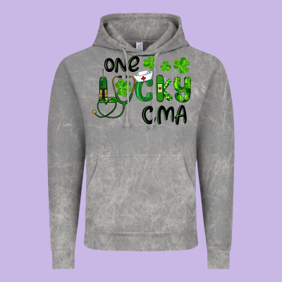 Vintage Hoodie one lucky certified medical assistant cma