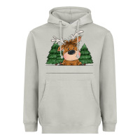 Moon Dust Personalized Christmas deer Heavyweight Hoodie - MaliasSmallBusiness
