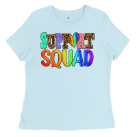 Baby Blue support squad Ladies Tee - AdoDesignShop