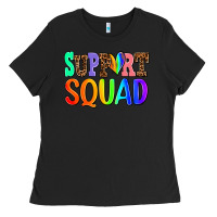 Black support squad Ladies Tee - AdoDesignShop