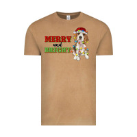 Vintage Camel merry and bright beagle Vintage Tee - RanaPortraitStore