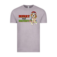 Vintage Zinc merry and bright beagle Vintage Tee - RanaPortraitStore