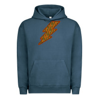 Pigment Midnight Navy Western Cactus Lightning Orange Background Urban Hoodie - Bettercallsaul
