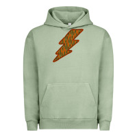 Pigment Oil Green Western Cactus Lightning Orange Background Urban Hoodie - Bettercallsaul