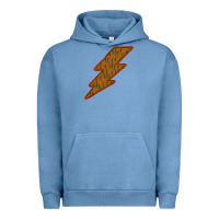 Pigment Pebble Blue Western Cactus Lightning Orange Background Urban Hoodie - Bettercallsaul