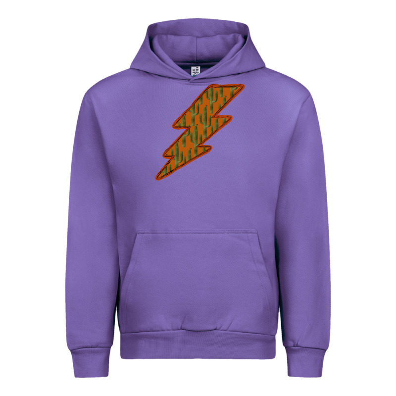 Western Cactus Lightning Orange Background Urban Hoodie by Bettercallsaul | Teevron