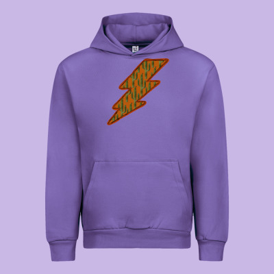 Western Cactus Lightning Orange Background Urban Hoodie Designed By Bettercallsaul