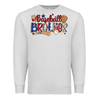 Dove Grey baseball brother Premium Sweatshirt - MaliasSmallBusiness