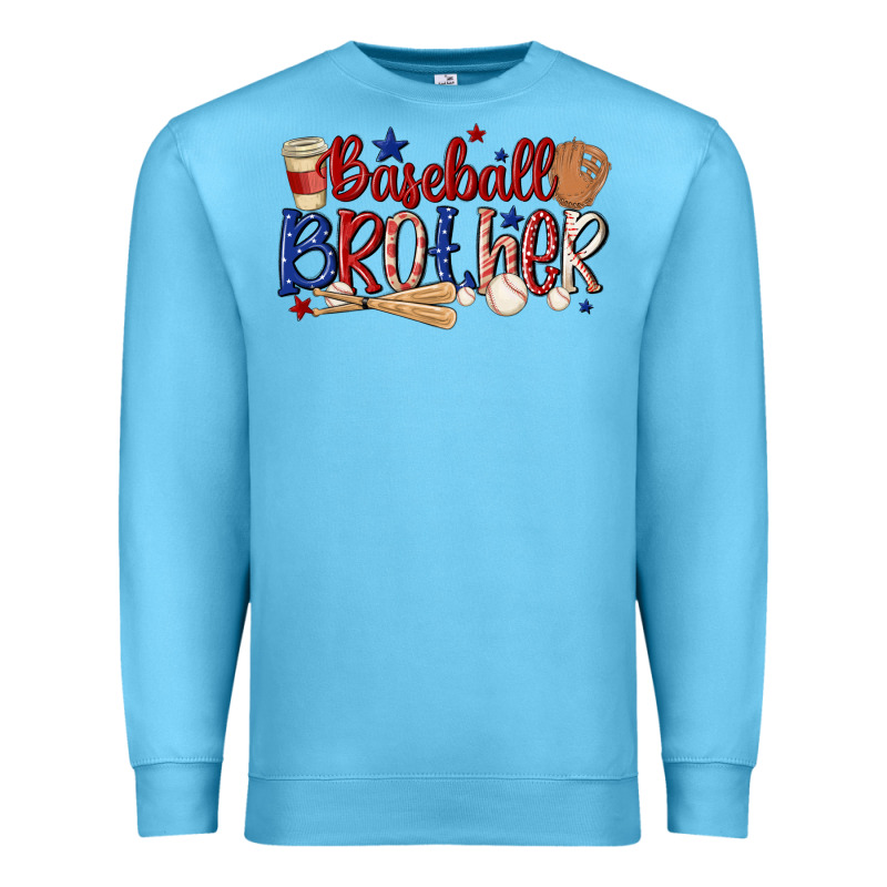 Baseball Brother Premium Sweatshirt by MaliasSmallBusiness | Teevron