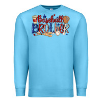 Ocean Blue baseball brother Premium Sweatshirt - MaliasSmallBusiness