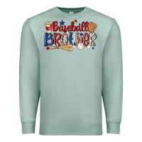 Seafoam baseball brother Premium Sweatshirt - MaliasSmallBusiness