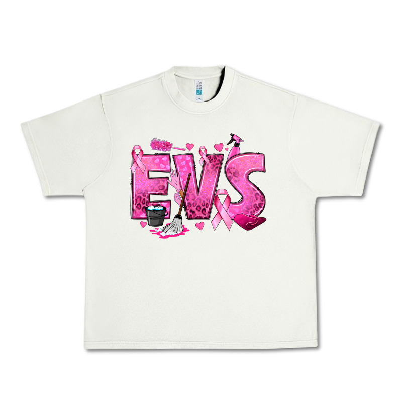 Environmental Services Breast Cancer Urban Heavy Tee by texasbilliewilder | Teevron
