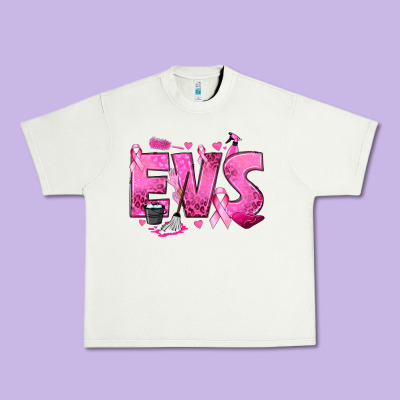 Environmental Services Breast Cancer Urban Heavy Tee Designed By Texasbilliewilder