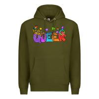 Army Green Western Queer LGBTQ+ Premium Hoodie - BundleAndBundleShop