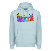Blue Mist Western Queer LGBTQ+ Premium Hoodie - BundleAndBundleShop