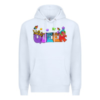 White Western Queer LGBTQ+ Premium Hoodie - BundleAndBundleShop