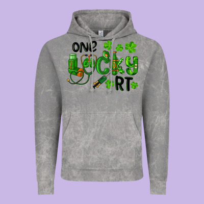Vintage Hoodie One Lucky Respiratory Terapist