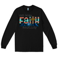 Black can move faith mountains Long Sleeve Tee - CowhideDigitalArt