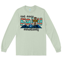 Matcha can move faith mountains Long Sleeve Tee - CowhideDigitalArt