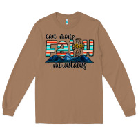 Toasted Coconut can move faith mountains Long Sleeve Tee - CowhideDigitalArt