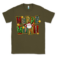 Army Green Christmas merry mini Classic Tee - FaDigitalArtStudio