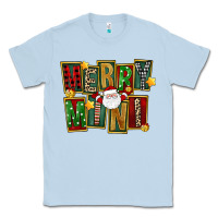 Dusty Blue Christmas merry mini Classic Tee - FaDigitalArtStudio