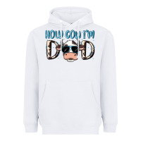 White holy cow i'm dad Heavyweight Hoodie - MaliasSmallBusiness