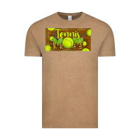 Vintage Coffee tennis mom license plate Vintage Tee - BarkalooDesign
