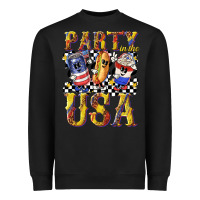 Black party in the usa with leopard Heavyweight Sweatshirt - texasbilliewilder