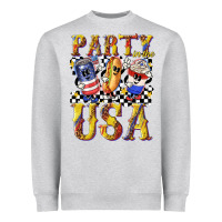 Party In The Usa With Leopard Heavyweight Sweatshirt | Teevron