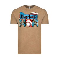 Vintage Coffee baseball mom with leopard Vintage Tee - Zillion Design Studio