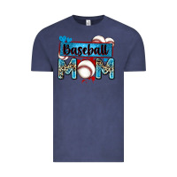 Vintage Denim baseball mom with leopard Vintage Tee - Zillion Design Studio