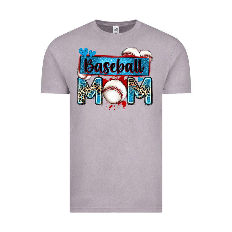 Baseball Mom With Leopard Vintage Tee by Zillion Design Studio | Teevron
