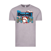 Vintage Zinc baseball mom with leopard Vintage Tee - Zillion Design Studio
