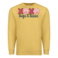 Antique Gold xoxo hugs and kisses Premium Sweatshirt - MaliasSmallBusiness