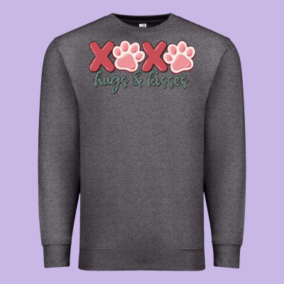 Xoxo Hugs And Kisses Premium Sweatshirt Designed By Maliassmallbusiness