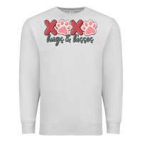 Dove Grey xoxo hugs and kisses Premium Sweatshirt - MaliasSmallBusiness