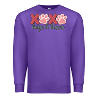 Purple xoxo hugs and kisses Premium Sweatshirt - MaliasSmallBusiness