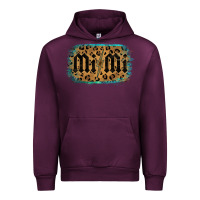 Mauve Wine Leopard Pattern Mimi Tried Urban Hoodie - Bettercallsaul