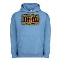 Pigment Pebble Blue Leopard Pattern Mimi Tried Urban Hoodie - Bettercallsaul