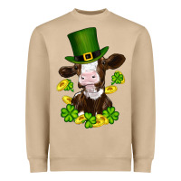Mushroom st patricks day cow Heavyweight Sweatshirt - RanaPortraitStore