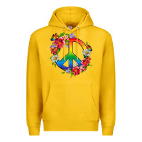 Lemon Peace Pride LGBTQ+ And Flowers Premium Hoodie - BundleAndBundleShop
