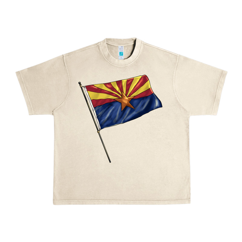 Arizona Flag Urban Heavy Tee by BarkalooDesign | Teevron