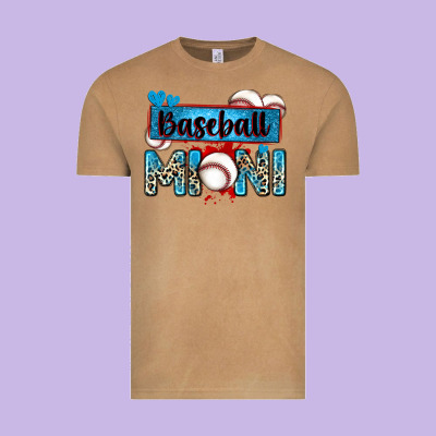 Baseball Mini With Leopard Vintage Tee Designed By Zillion Design Studio