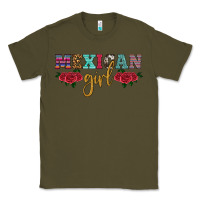 Army Green mexican girl Classic Tee - HRA Design Shop