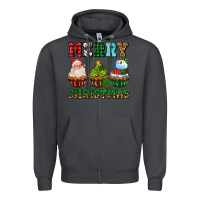Smoke merry christmas with cupcakes Zipper Hoodie - AdoDesignShop